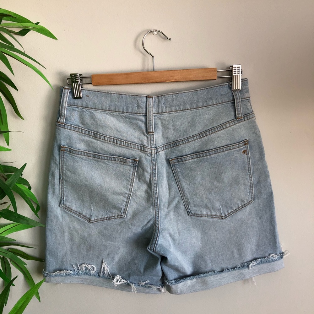 SOLD Madewell High Rise Denim Mid-Length Shorts - Picture 5 of 9